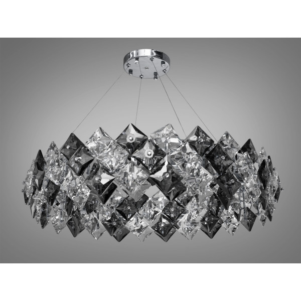 Вражаюча підвісна кришталева люстра на 10 ламп, золото Diasha 21001/750CH Вражаюча підвісна кришталева люстра на 10 ламп, золото Diasha 21001/750CH