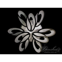 Люстры потолочные светодиодные с пультом и подсветкой Diasha 8090/6+3BK LED 3color dimmer