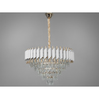 Підвісна люстра Diasha білий золото 8xE14 Diasha N9001-600WH+SGD