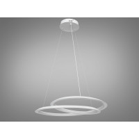 Сучасна підвісна світлодіодна біла люстра, 80W Diasha 6113/600WH