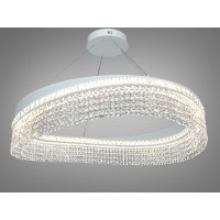 Підвісна люстра Diasha LED біла 100Вт 18м2 Diasha P7027/D800WH