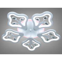 Стельова LED люстра з диммером та підсвічуванням, 135W Diasha 8149/5WHLED3colordimmer