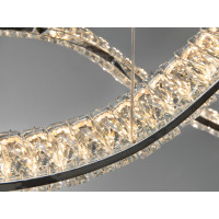 LED підвісна люстра 100Вт золото з пультом Diasha 581/1200CH