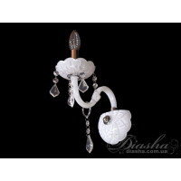 Акційна пропозиція!!! Елегантне, класичне бра з білого скла Diasha N8003/1WHRW