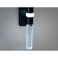 Дизайнерське чорне світлодіодне бра в вітальню, 6 Вт Diasha F3872BK