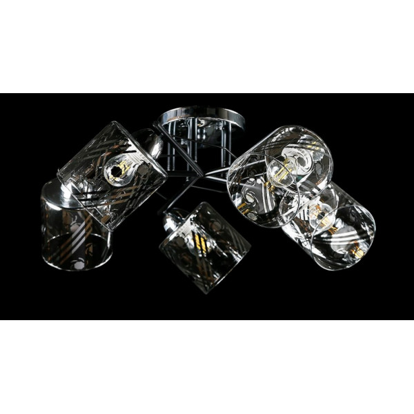 Люстра с плафонами  L8572/5 (CR+BK) Splendid-Ray
234499