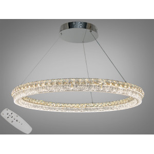 Підвісна LED люстра кільце хром 130W Diasha MD6027/800HR