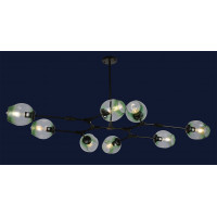 Люстра молекула Levistella 752L7731-8 BK+GR