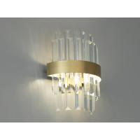 Яскравий настінний світильник для спальні, бронза, 18Вт Diasha 840/2BR