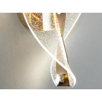 Дизайнерський світильник світлодіодний на стіну, 6Вт, золото Diasha F3851-3