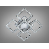 Стельова люстра Квадрати чорна 80W з підсвіткою та димером Diasha 2205/4+1BKLED3colordimmer