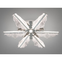 Люстра стельова Diasha хром LED 98W пульт димер Diasha 25106/6HRLED3colordimmer