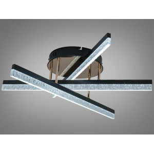 Стельова світлодіодна люстра MX7805 біла 75W три акрилові кільця Diasha SX1007/3BK