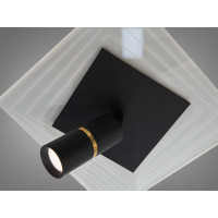 LED люстра Diasha білий чорний 64Вт димер пульт Diasha 5535WH+BKdimmer