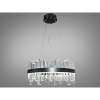 Магнетична підвісна кришталева лед люстра в кабінет, 105 Вт, чорна Diasha 836/500PB Магнетична підвісна кришталева лед люстра в кабінет, 105 Вт, чорна Diasha 836/500PB