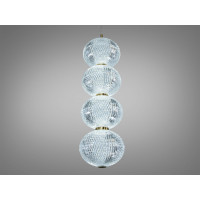 Світлодіодна люстра підвіс золото 8 Вт 4100K Diasha D221205-4