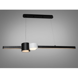 Подовжена LED люстра в сучасному стилі, колір білий, 50W Diasha TM334B/800BK