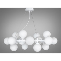 Повітряна підвісна люстра в стилі Loft - "Бульбашки", 20 ламп, біла Diasha LQ7063/20WH