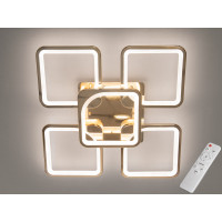 Світлодіодна люстра смарт світильник з пультом dimmer, 115W, хром Diasha 8060/4+1G