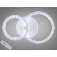 LED люстра з пультом, диммером і кольоровою підсвіткою, 55W, біла Diasha 8180/2WHLED3colordimmer