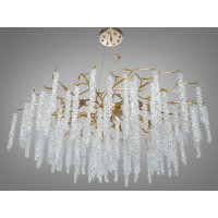 Кришталева люстра Diasha серія Гліцинія золото 14 ламп підвісна Diasha 605-1000GD