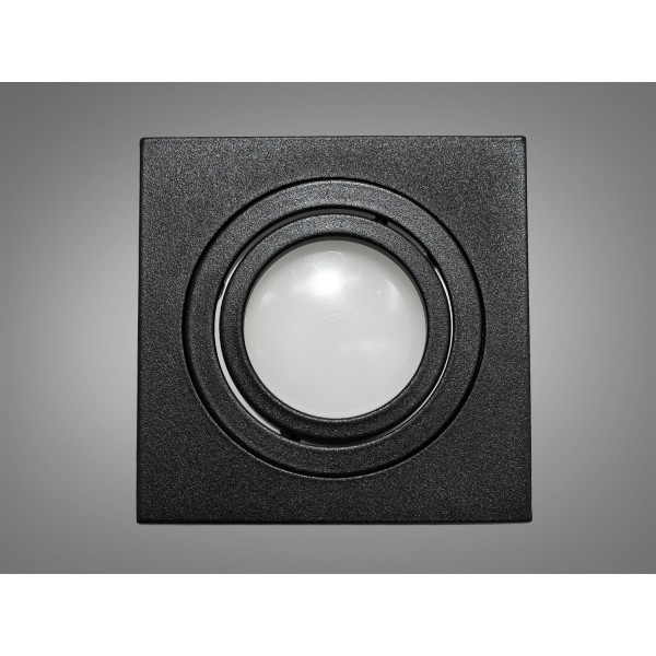 Квадратний поворотний точковий алюмінієвий світильник, чорний Diasha QXL-160B-10-S-BK