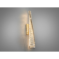 Унікальний настінний кришталевий LED світильник, 15W, золото Diasha 531/1BG