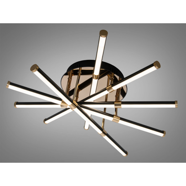 Стельова світлодіодна люстра MX7805 біла 75W три акрилові кільця Diasha SX8256/5BK