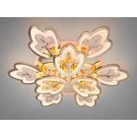 Люстра LED Diasha Petal чорна 185Вт 9 плафонів Diasha 8148/6+3GLED3colordimmer