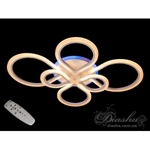 Стельова світлодіодна люстра с диммером, 115W Diasha 1835/6WHLEDdimmer-2.4G