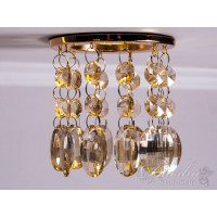 Светильник с подвесками цвета "шампань" Diasha 6042B GD-SP Светильник с подвесками цвета "шампань" Diasha 6042B GD-SP