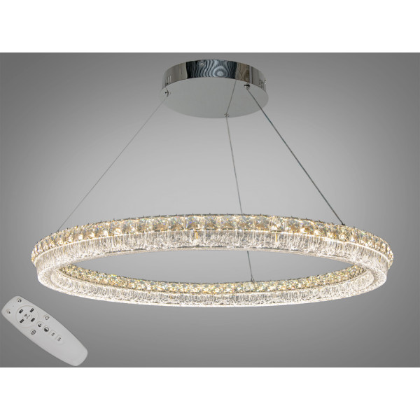 Підвісна LED люстра кільце хром 130W Diasha MD6027/800HR Підвісна LED люстра кільце хром 130W Diasha MD6027/800HR
