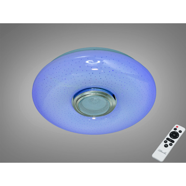 LED стельова люстра біла 45 Вт з Bluetooth колонкою Diasha DB-8301/300RGB+MP3