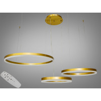 Сучасна світлодіодна люстра кільця, 105W, бронза Diasha 1029-600+400+300BR