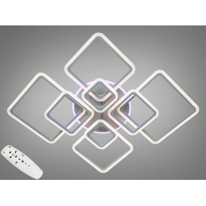 Сучасна світлодіодна люстра на пульті з диммером, 235 Вт, сірий Diasha A8160/8GRLED3colordimmer