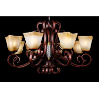 Люстры потолочные с пафоном  Splendid-Ray 221109 (RED/GT)