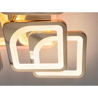 Стельова лед люстра з диммером і LED підсвічуванням, 130W, хром Diasha HS8060/4+4GLED3colordimmer