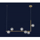 Люстра подвесная молекула Levistella 761V1026-6 BRZ CL G9 920x1550мм