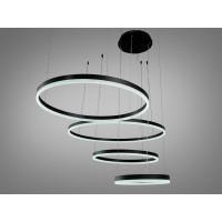 Ексклюзивна новинка, світлодіодна люстра на тросах, потужністю 175 Вт Diasha 1029-800+600+500+300BK