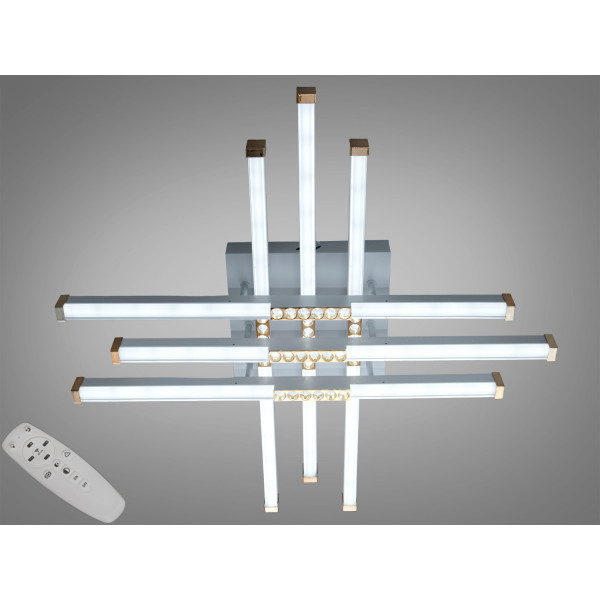 Світлодіодна люстра Diasha біла 48W димер пульт Diasha 2532WH+WHdimmer