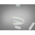 LED підвісна люстра 3 кільця біла 135 Вт пульт Diasha D8748-600+400+300WH