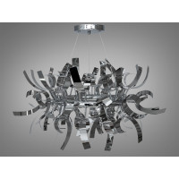 Люстра в сучасному стилі Loft для дому, кафе, колір хром, на 12 ламп Diasha 1110-12HR