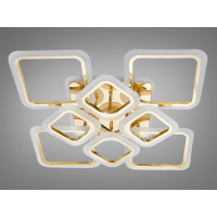 Сучасна LED люстра з підсвічуванням, димером, 115W, хром Diasha HA8060/4+4GLED3colordimmer