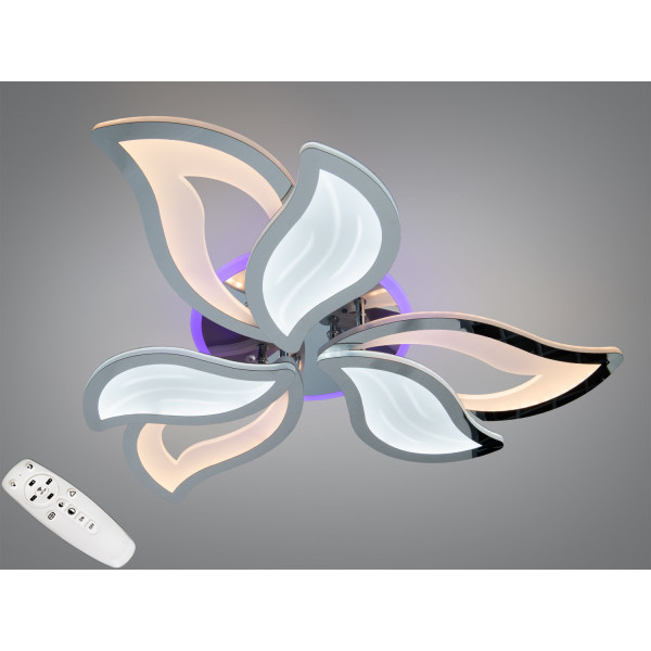 Стельова люстра LED хром 78W пульт димер 3 модулі Diasha 9033/3HRLED3colordimmer