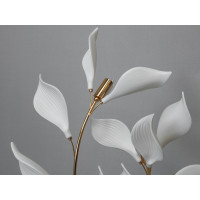 Вишукана настільна лампа з керамічними елементами, 2 лампи, золото Diasha 7172-2TGD