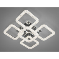 Стельова світлодіодна люстра з пультом, підсвіткою, димером, 80W, хром Diasha 2205/4+1HRLED3colordimmer