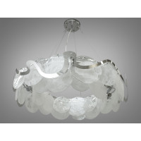 Люстра подвесная со стеклом в стиле модерн для большой комнаты Diasha 18037-800HR