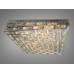 Люстра LED кришталева квадрат хром 82W пульт Diasha 7737/500x500CH