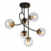 Люстра молекула Levistella 752L7914-6 BK+CL Люстра молекула Levistella 752L7914-6 BK+CL