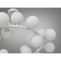 Люстра подвесная в зал на 25 ламп Diasha LQ7063/25WH